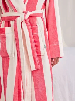 Chelsea Peers Cotton Towelling Stripe Dressing Gown