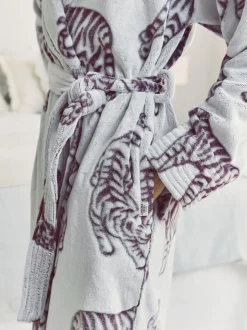 Chelsea Peers Fleece Burnout Tiger Dressing Gown
