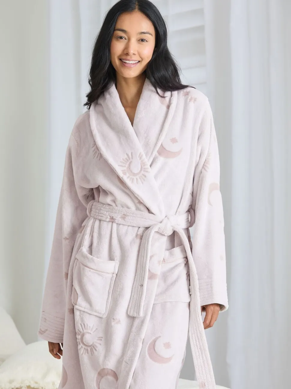 Chelsea Peers Fleece Burnout Cosmic Constellations Dressing Gown