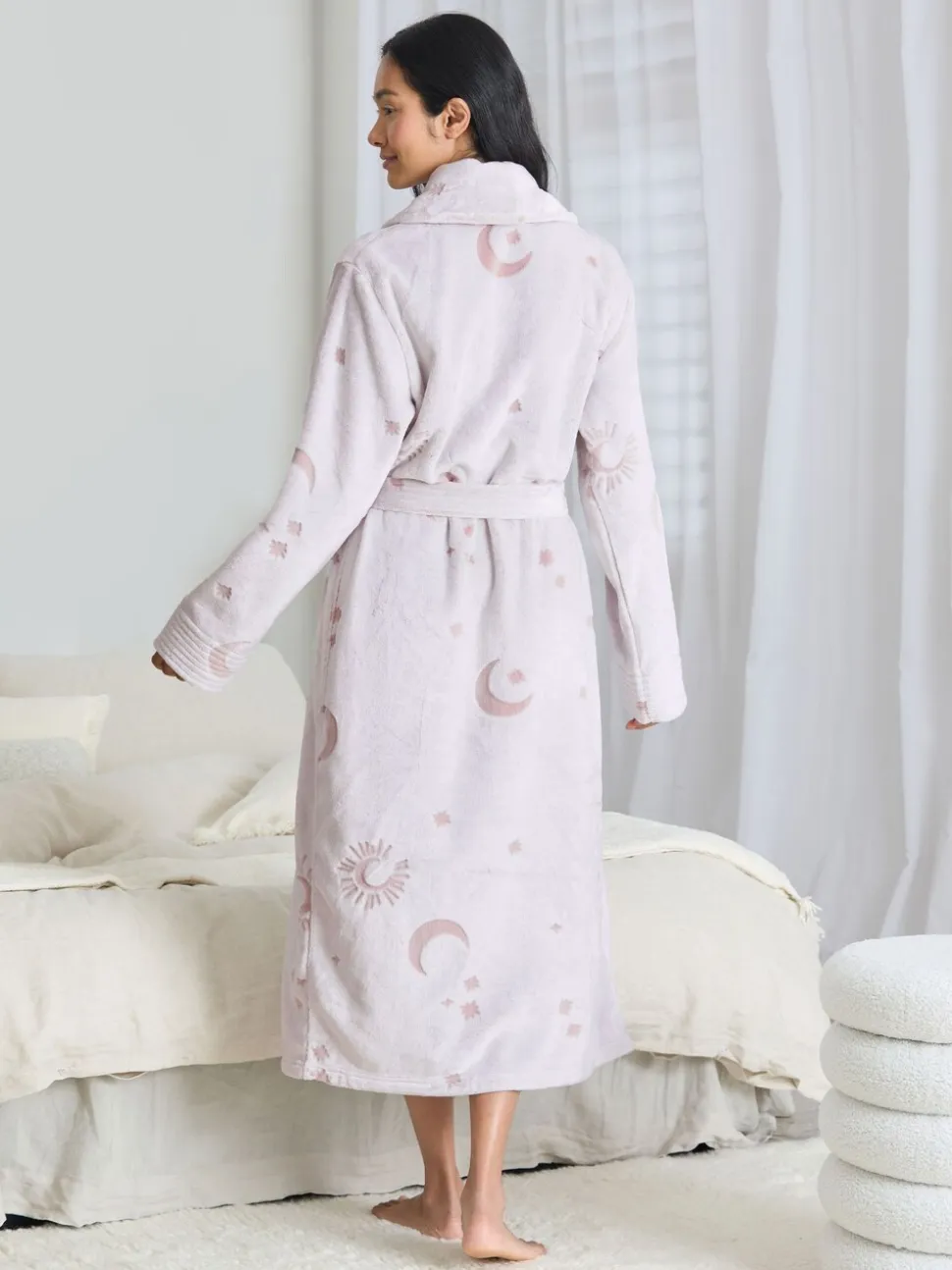 Chelsea Peers Fleece Burnout Cosmic Constellations Dressing Gown