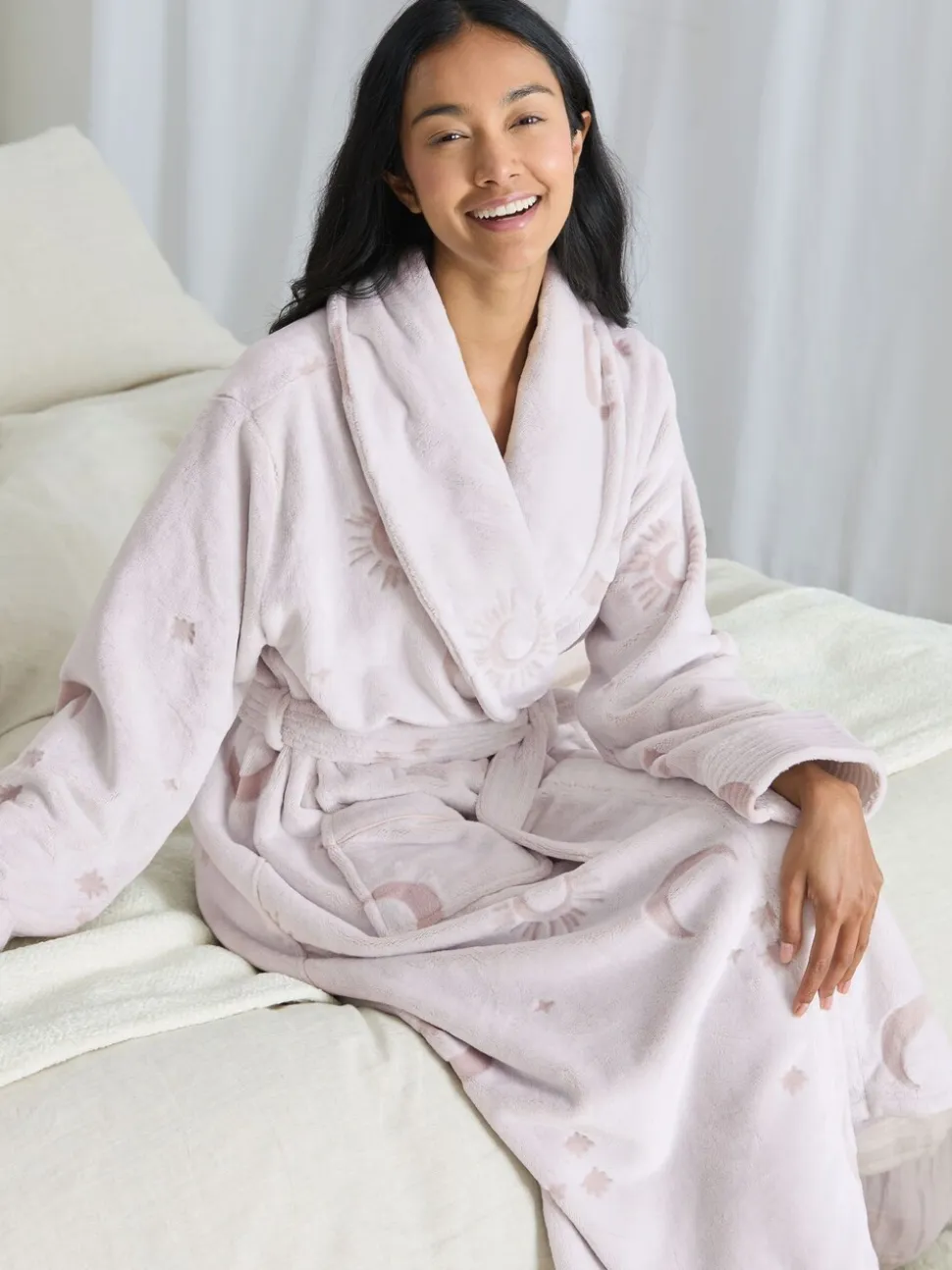 Chelsea Peers Fleece Burnout Cosmic Constellations Dressing Gown