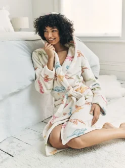 Chelsea Peers Fleece Dinosaur Print Dressing Gown
