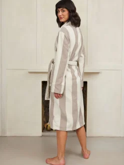 Chelsea Peers Fleece Stripe Dressing Gown