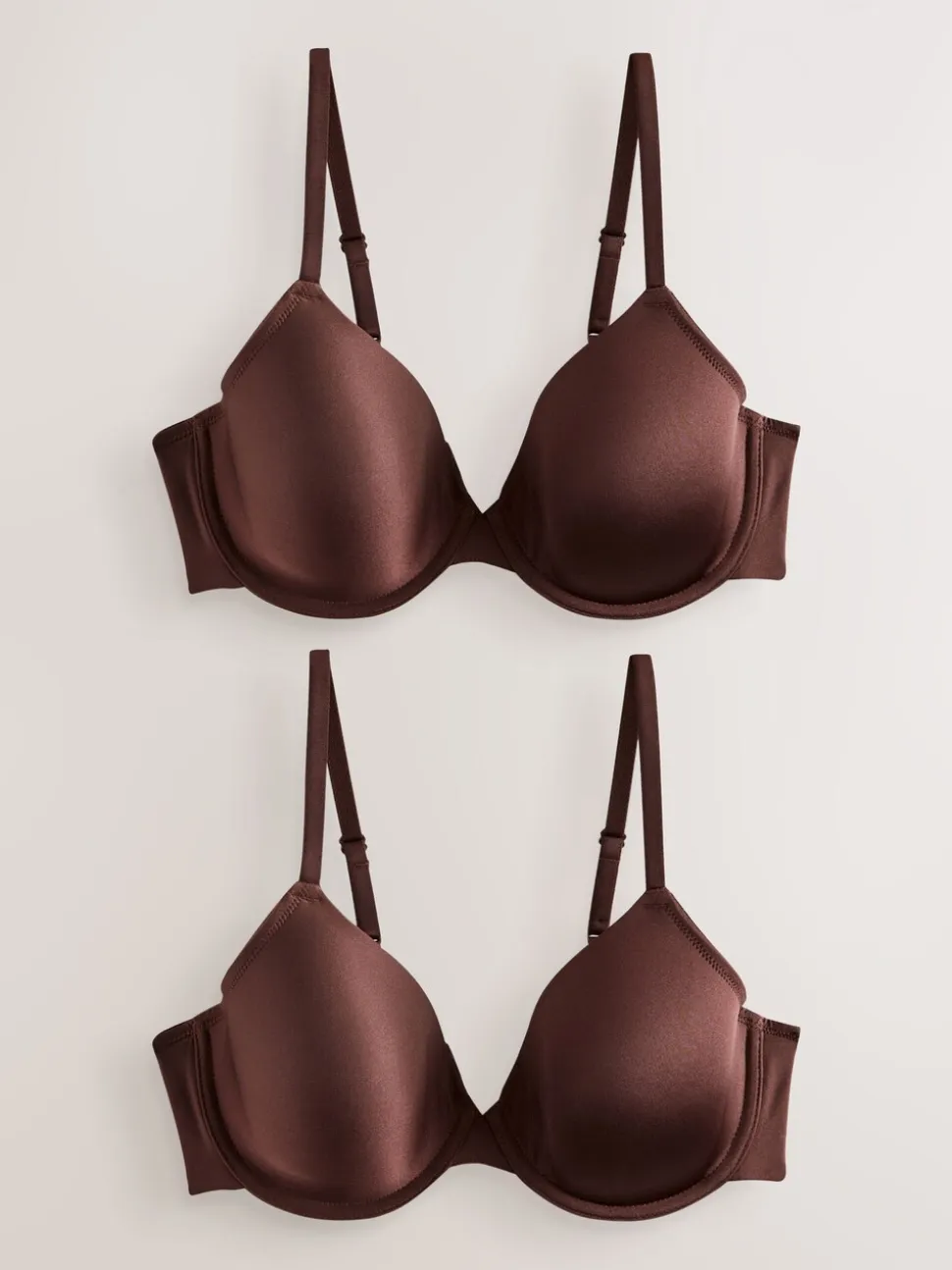 Chocolade nude - A-E Afvlakkende Ultimate Comfort Beha's 2 Verpakking
