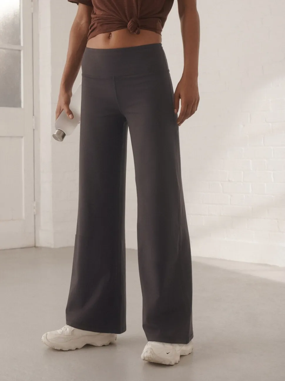 Chocoladebruin - Active Ultimate Wijde pijpen Broek
