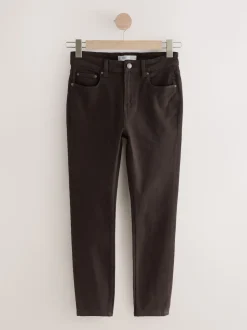 Chocoladebruin - Authentieke relaxed skinny jeans