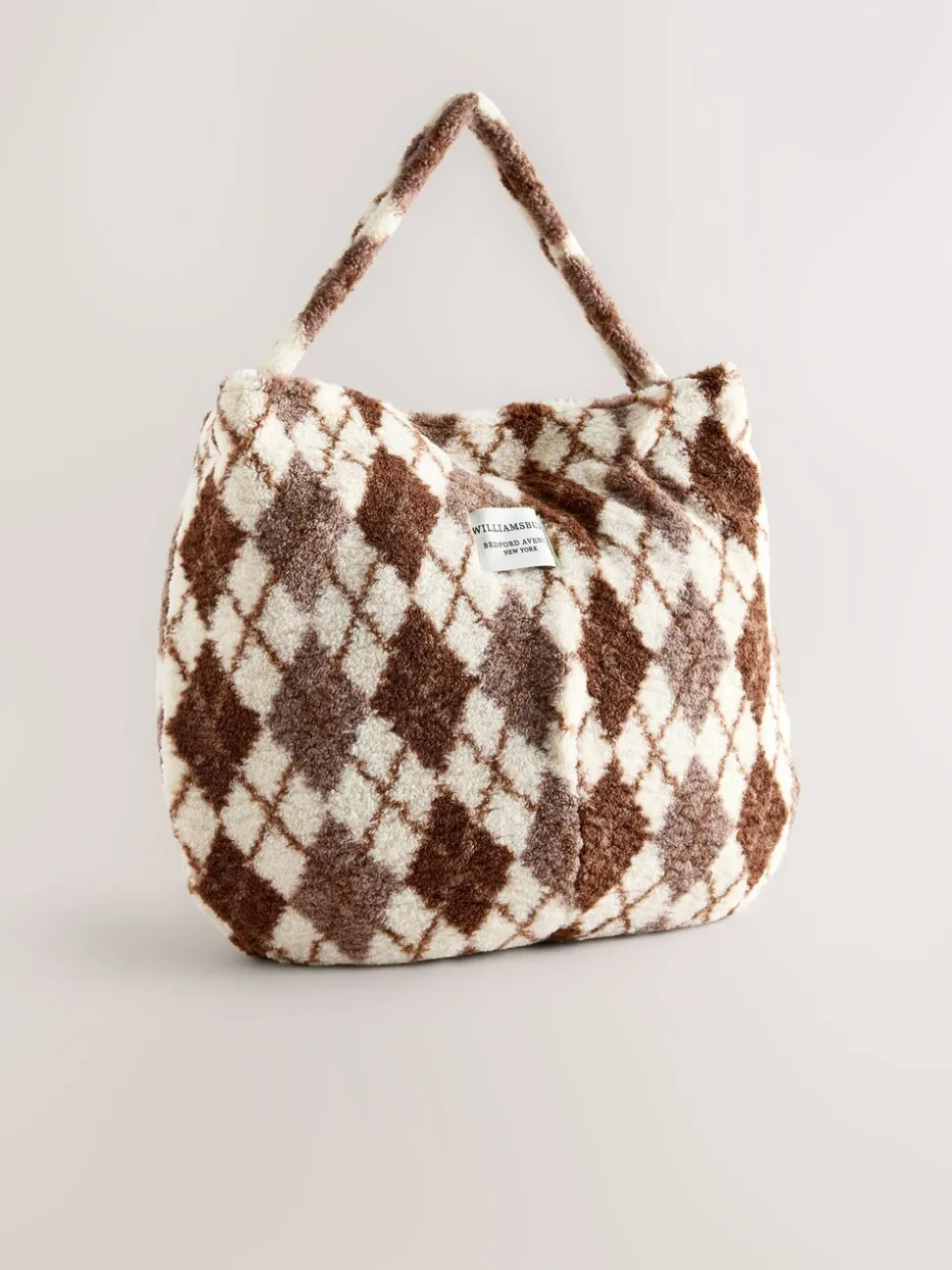Chocoladebruin - Borg Argyle Shoulder Bag