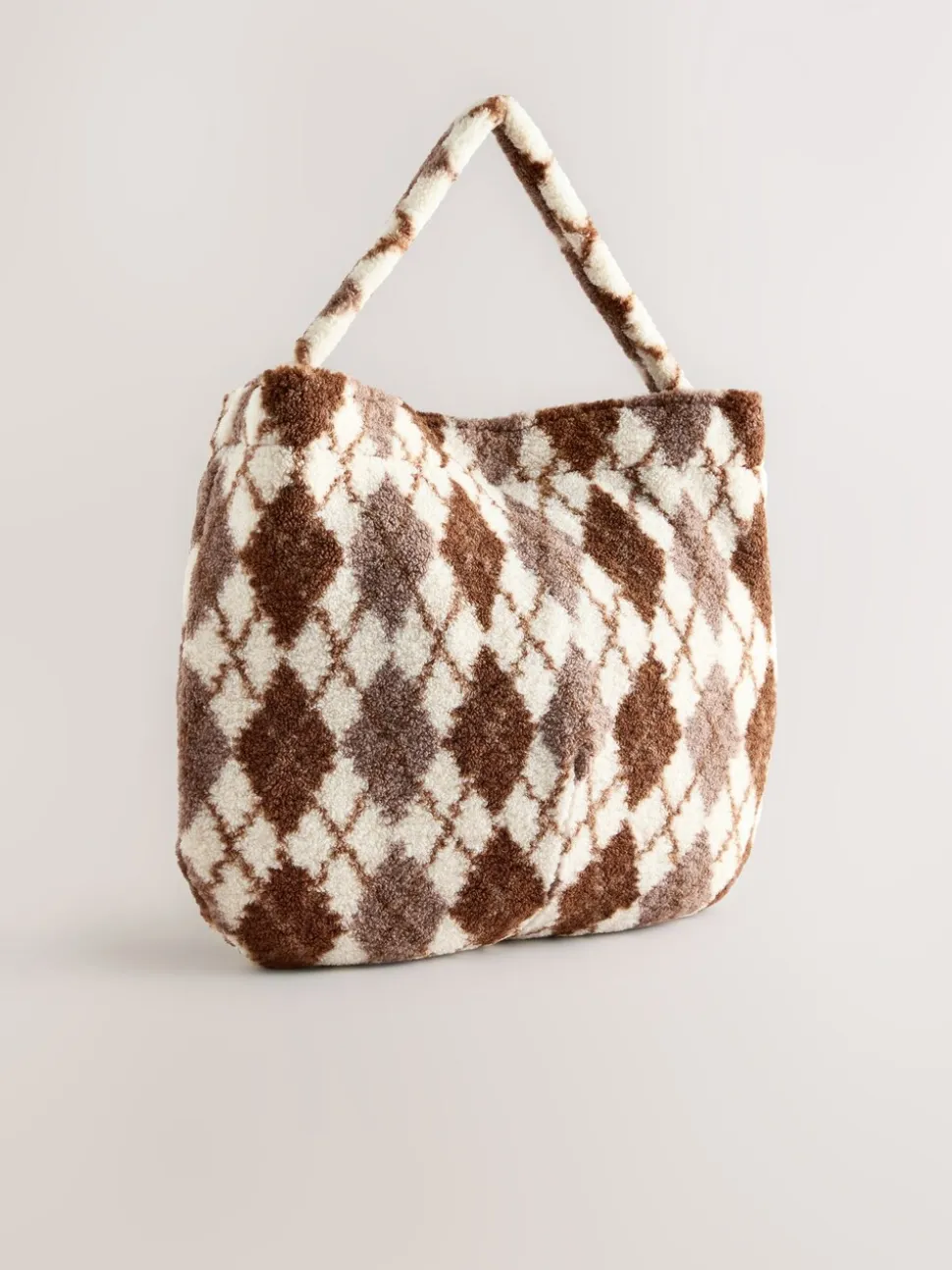 Chocoladebruin - Borg Argyle Shoulder Bag