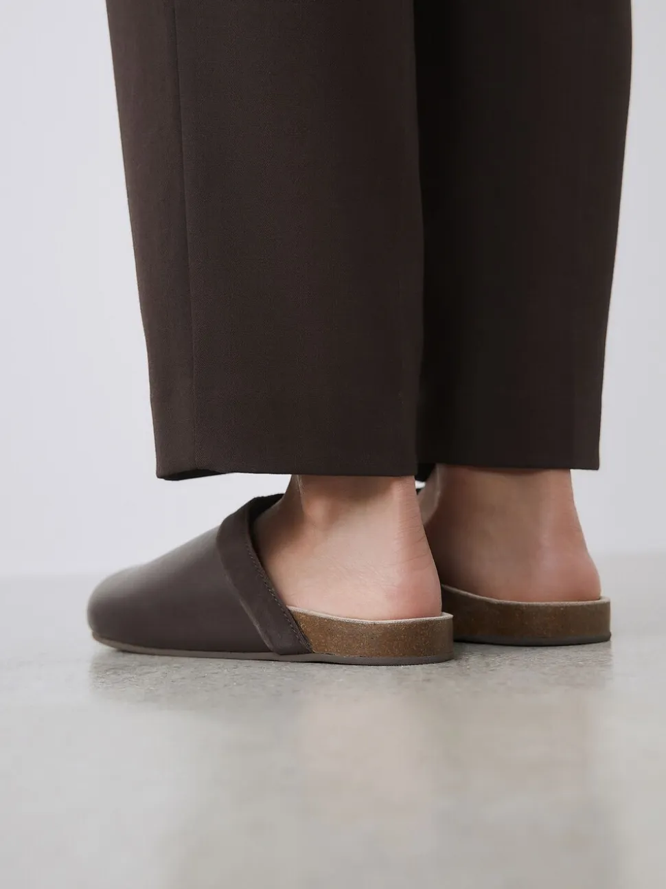 Chocoladebruin - Forever Comfort Leather Clean Footbed Clogs
