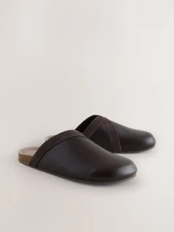 Chocoladebruin - Forever Comfort Leather Clean Footbed Clogs