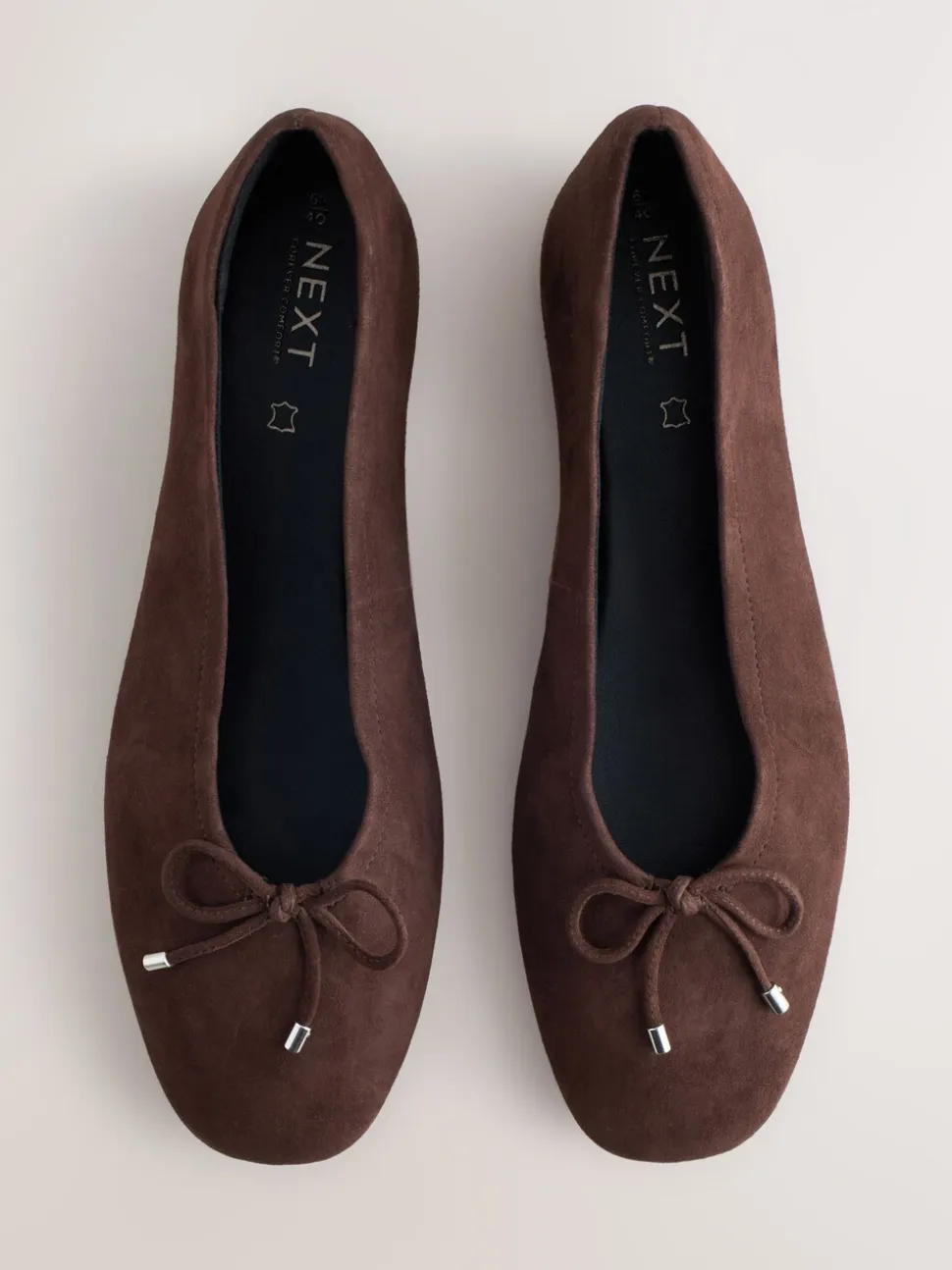 Chocoladebruin - Forever Comfort® Suede High Cut Ballet Flats