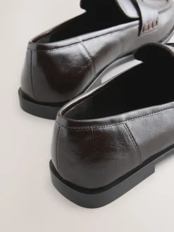 Chocoladebruin - Forever Comfort® Penny loafers met ronde neus