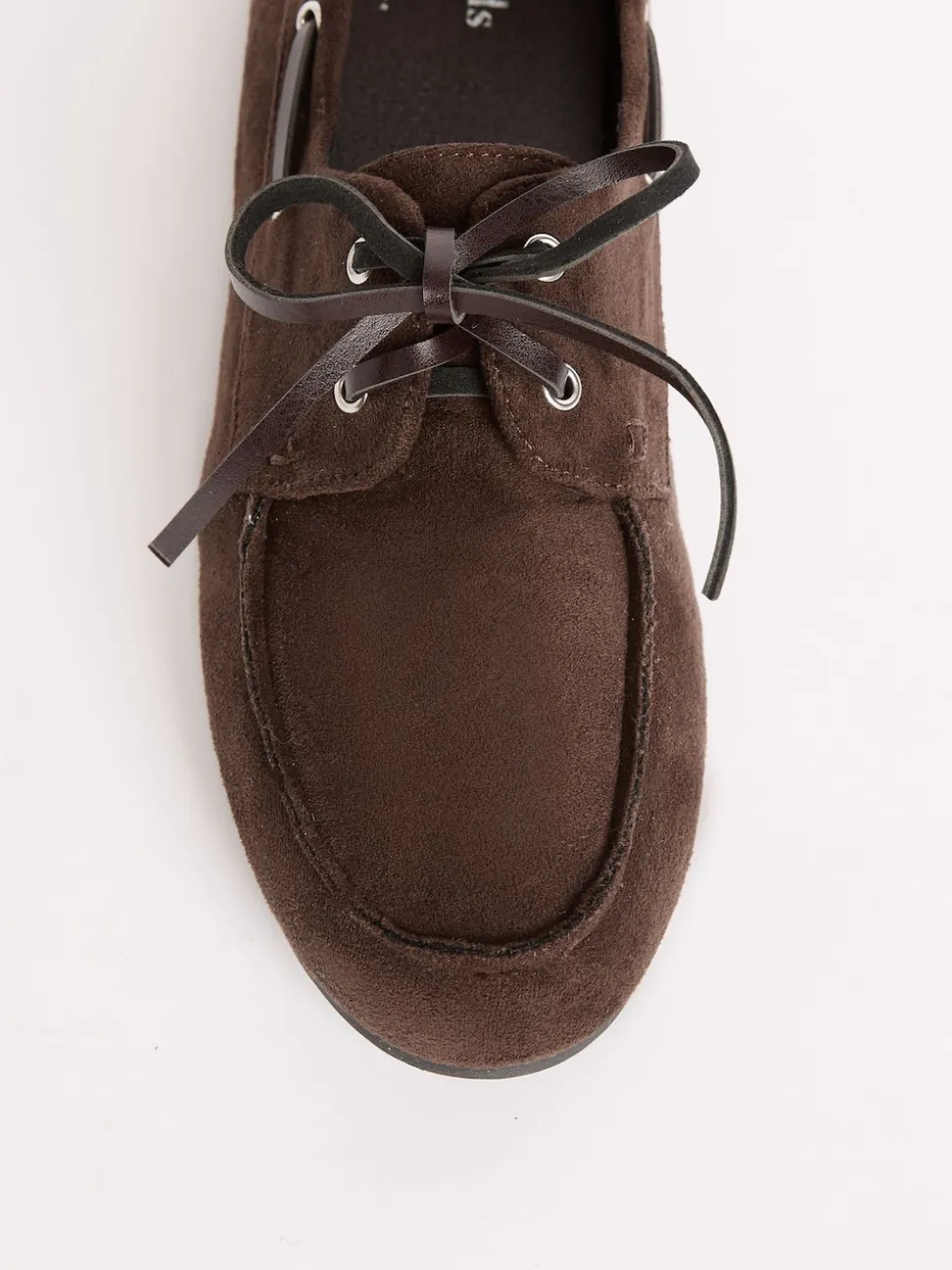 Chocoladebruin - Friends Like These Slim Vetersluiting Comfort Imitatiesuède Bootschoen Instappers