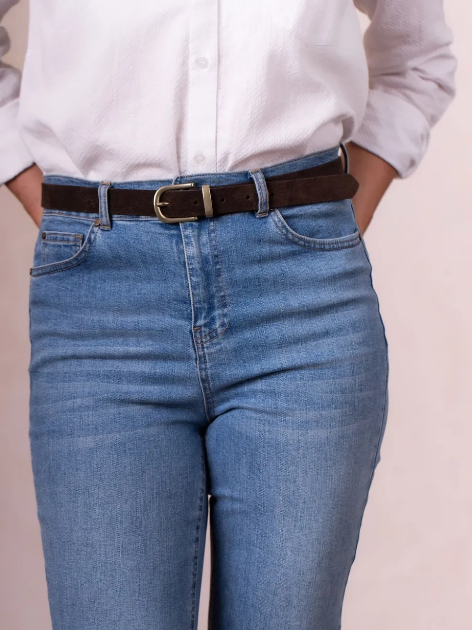 Chocoladebruin - Lakeland Leather Kelsick Belt