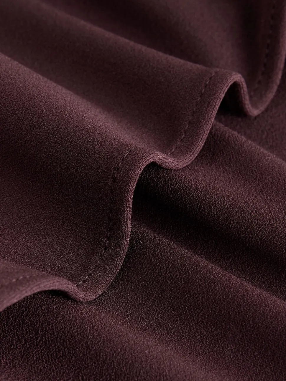Chocoladebruin - Lange jurk met cape