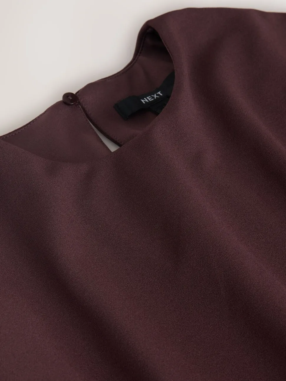 Chocoladebruin - Lange jurk met cape