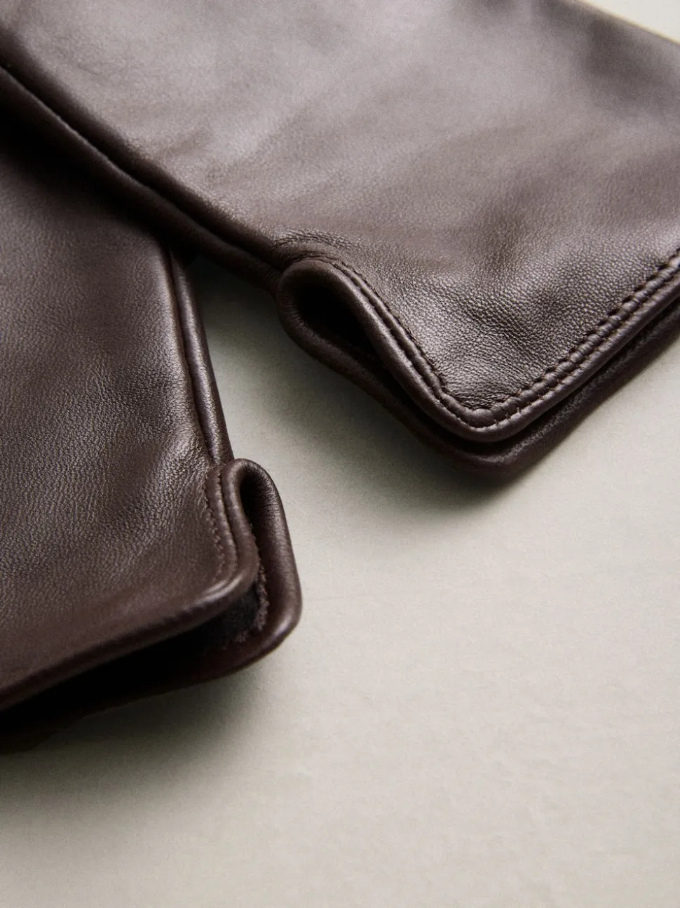 Chocoladebruin - Leren handschoenen