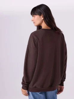 Chocoladebruin - Maternity Mini Me Sweatshirt Set