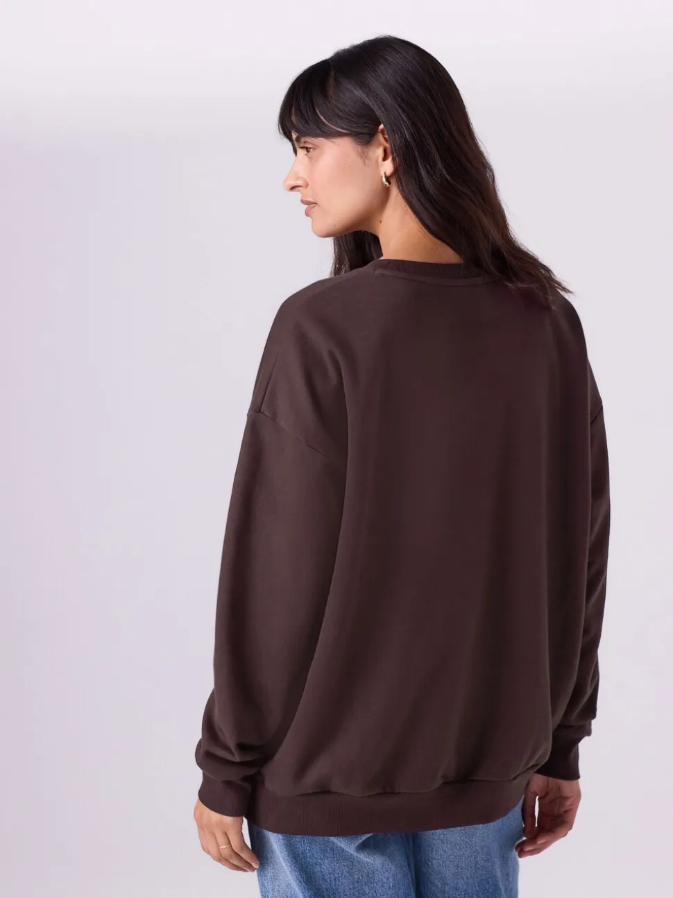 Chocoladebruin - Maternity Mini Me Sweatshirt Set