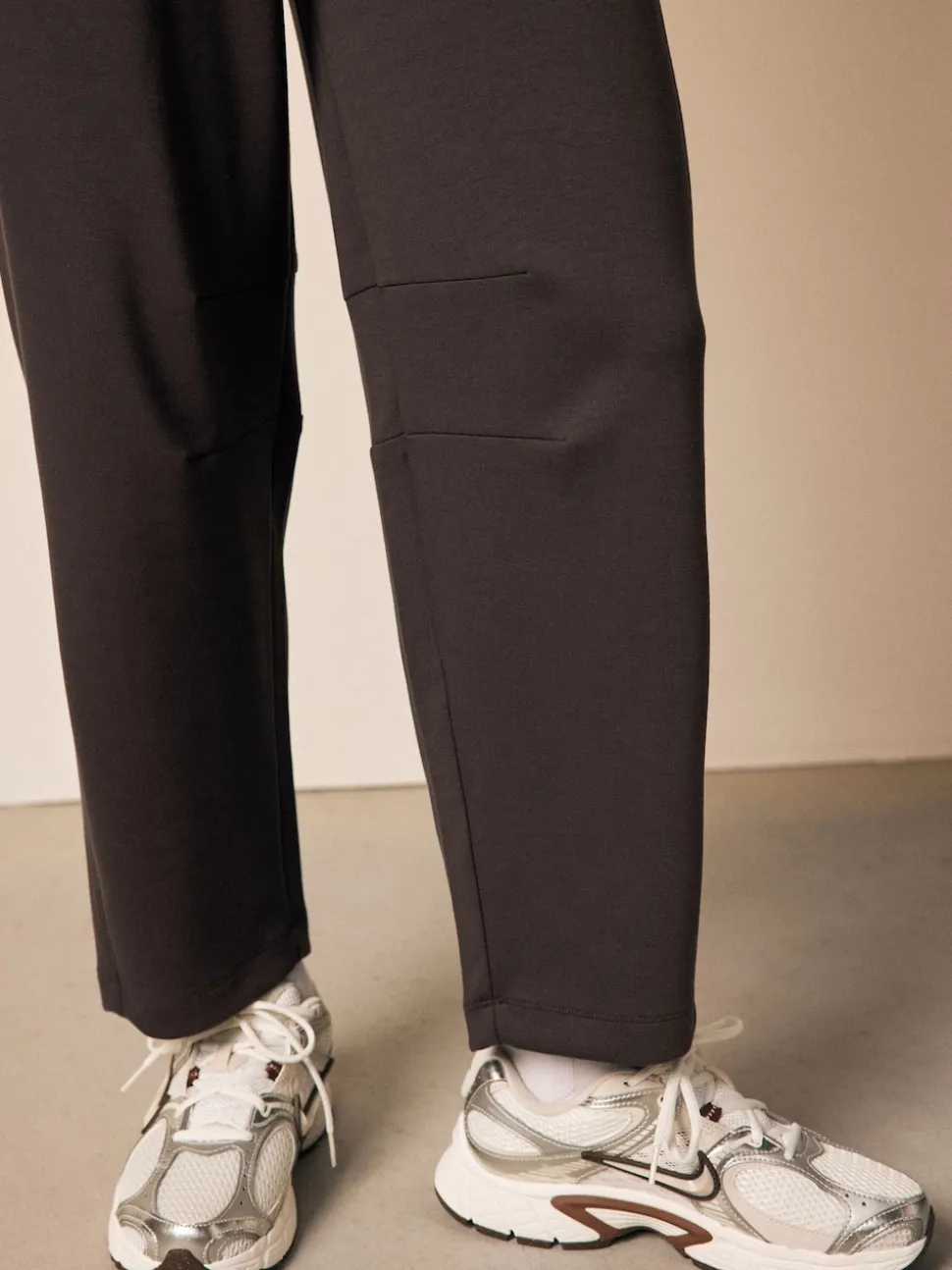 Chocoladebruin - Premium zware Slinky Barrel jeans Joggingbroeken