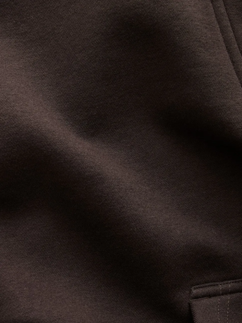 Chocoladebruin - Relaxed fit sweatshirt van zware katoenrijke jersey met ritssluiting bij de hals