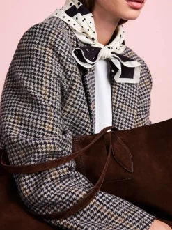 Chocoladebruin - Tabitha Simmons x Next Sophie Suede Shopper Bag