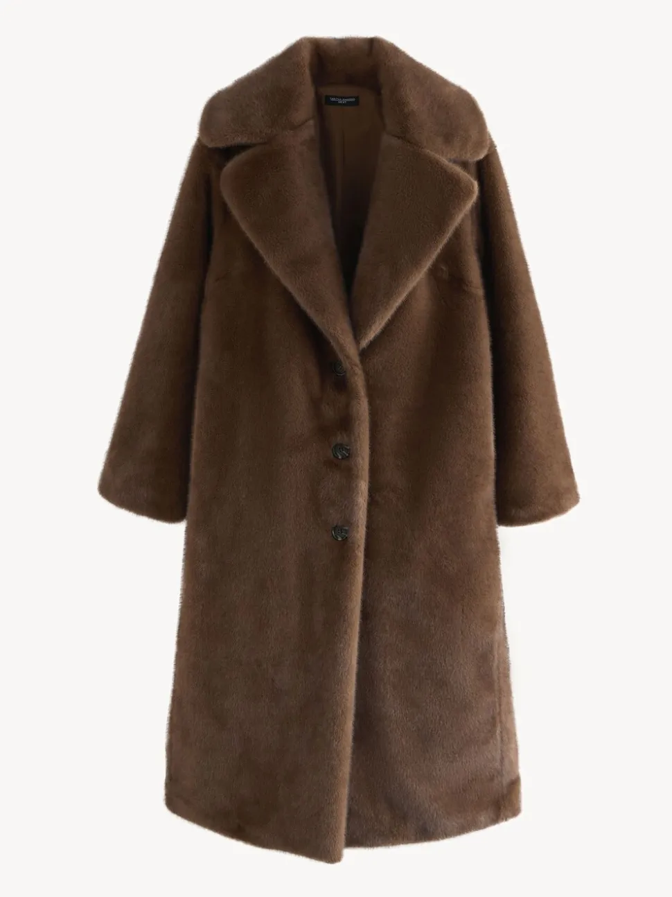 Chocoladebruin - Tabitha Simmons X Next Premium Long Faux Fur Coat