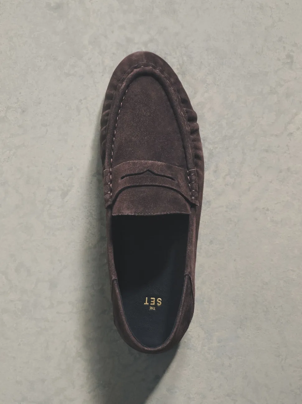 Chocoladebruin - The Set Premium Suede Loafers