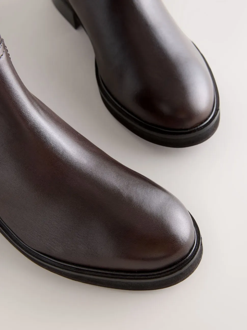 Chocoladebruin leer - Forever Comfort® Chelsea Boots