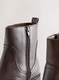Chocoladebruin leer - Forever Comfort® Chelsea Boots