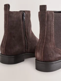 Chocoladebruin suède - Forever Comfort® Chelsea-enkellaarzen