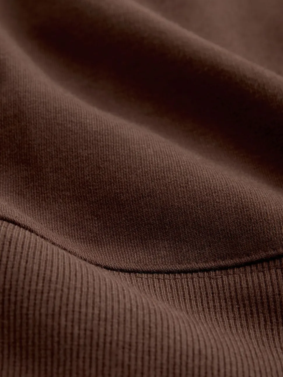 Chocoladebruine borduurwerk - 2-In-1 Sweatshirt met Satijnen Midi Rok