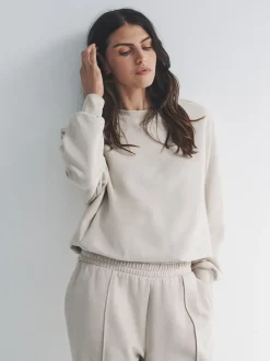 Chocoladebruin/Steen - The Set 2 Pack Bubble Hem Sweatshirts