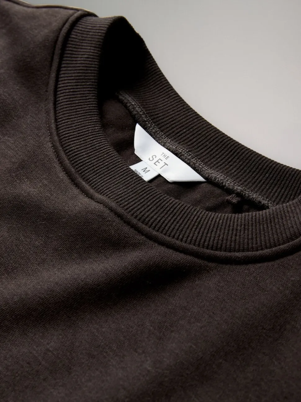 Chocoladebruin/Steen - The Set 2 Pack Bubble Hem Sweatshirts