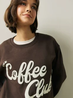 Chocolate Brown Coffee Club - Sweatshirt