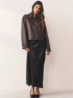Chocolate Brown Patent - Forever Comfort® Toe Cap Low Block Court Heels