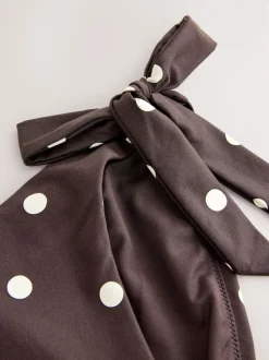 Chocolate Brown/Cream Spot - Bikinibroekjes