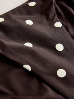 Chocolate Brown/Cream Spot - Bikinibroekjes