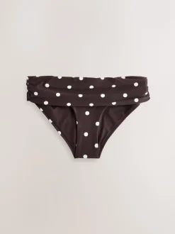 Chocolate Brown/Cream Spot - Bikinibroekjes