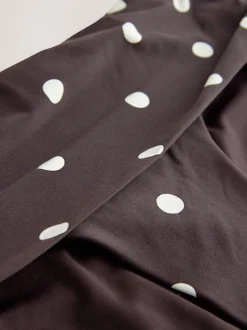 Chocolate Brown/Cream Spot - Bikinibroekjes