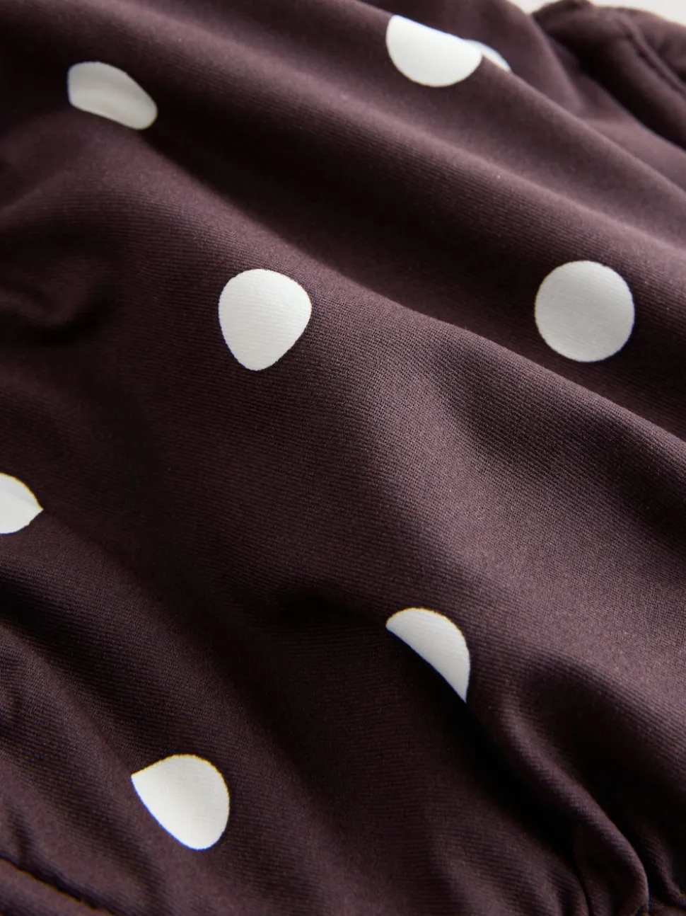 Chocolate Brown/Cream Spot - DD+ bikinitop zonder vulling met beugel