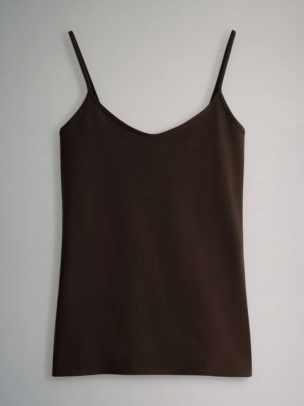 Chocolate Brown/Cream/White/Blues - The Set 7 pakken dunne bandvest Tops