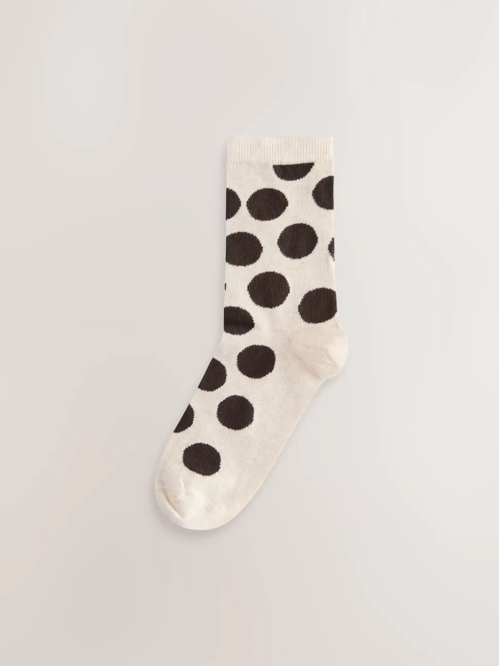 Chocolate Brown/White Spot - Set van 5 paar enkelsokken