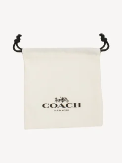 COACH Signature Heart Pearl Choker Necklace