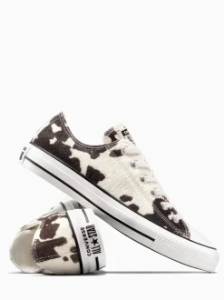 Converse Pony Suede Cow Print All Over Low Trainers
