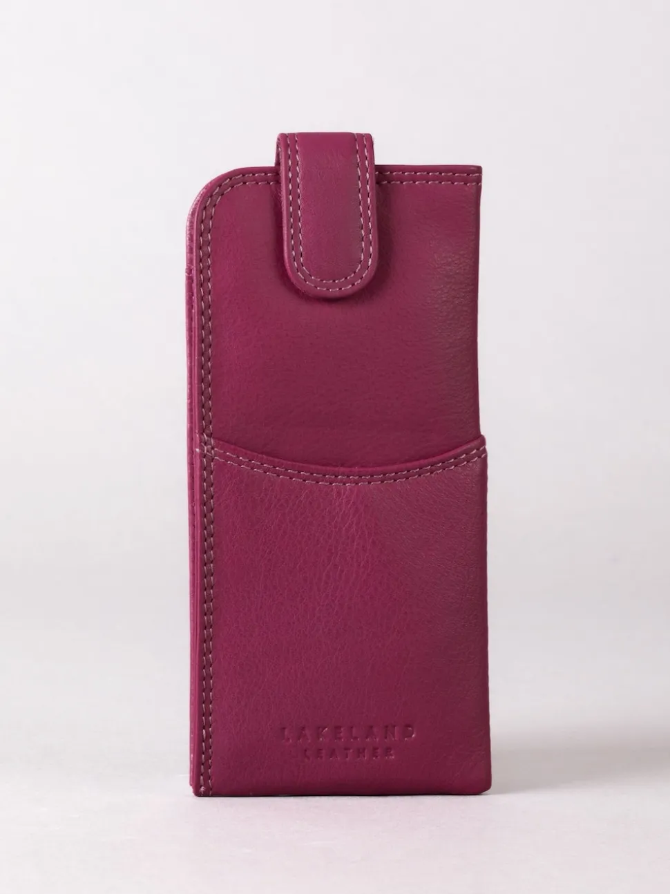 Cranberry - Lakeland Leather Glasses Case