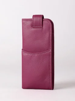 Cranberry - Lakeland Leather Glasses Case