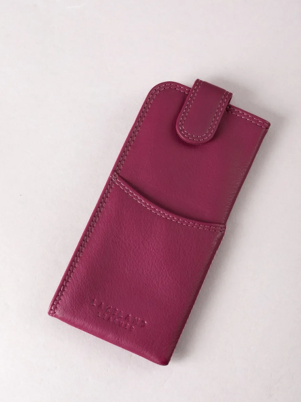 Cranberry - Lakeland Leather Glasses Case