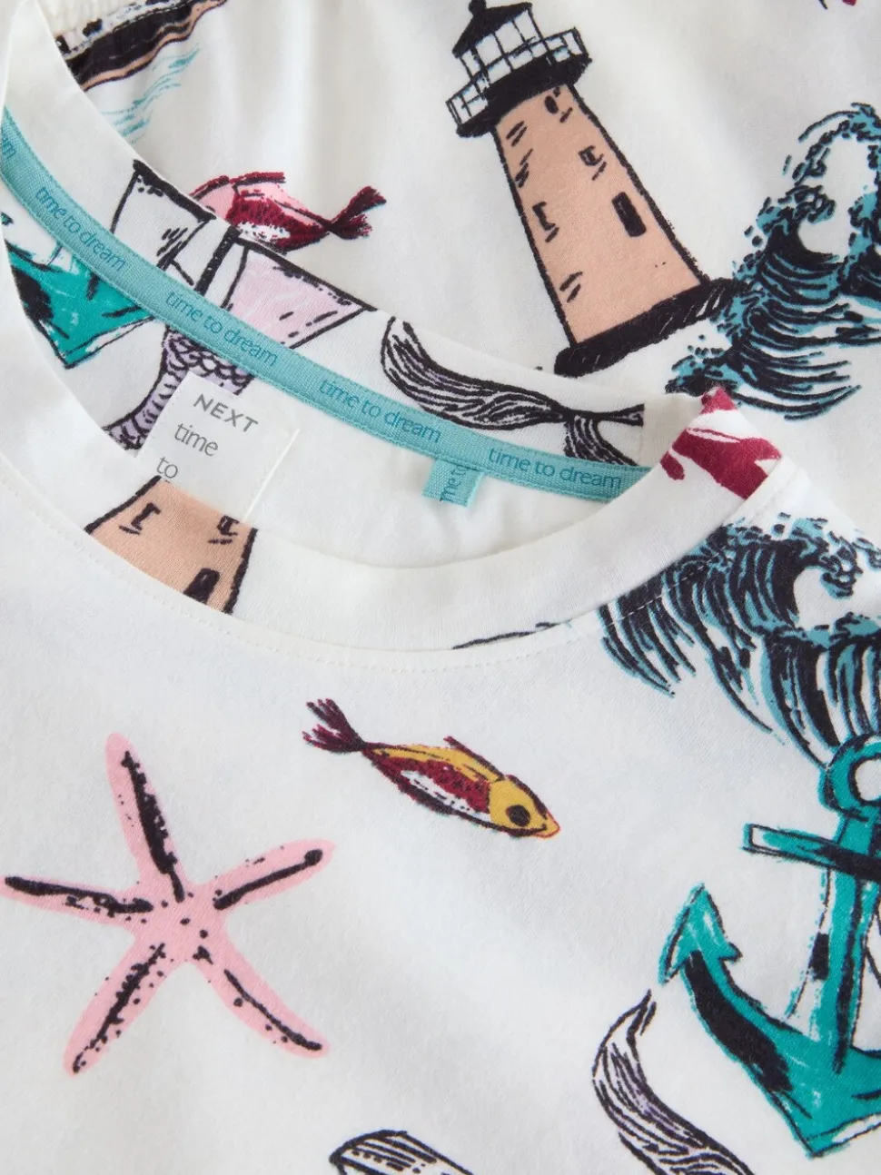 Cream Mermaid - Pyjama met lange mouwen