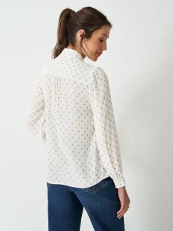 Crew Clothing Willa Tie Neck Blouse